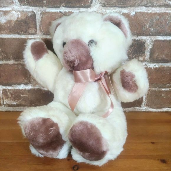 TEDDY TEA ROSE STUFFED PLUSH BEAR Vintage Stuffed Animal Perfumers Workshop - Picture 2 of 7